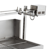 Nouveau barbecue électrique professionnel rôtissoire rôtissoire à broche barbecue gril barbecue gril fumeur charbon de bois rotatif