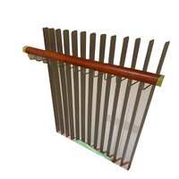 Rampe d'escalier en acier inoxydable 304 et bois de hêtre, style minimaliste moderne, pour villas duplex ; Escalier courbé/droit sur mesure