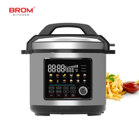 Autocuiseur Électrique Domestique OEM ODM avec Bouton Tactile, 12-en-1, en Acier Inoxydable, Logo Personnalisé, Isolation Temporisée, Affichage LED