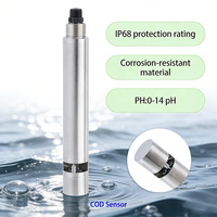 Testeur de qualité de l'eau IoT LoRaWAN à distance, alimentation 12V DC avec brosse de nettoyage intégrée, adapté aux eaux usées