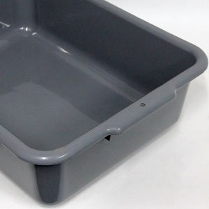 Bandejas de detección de equipaje de rayos X antiestáticas 530*385*150mm Bandeja de aeropuerto de plástico apilable - Product Image 4