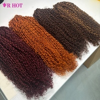 Perruques en cheveux humains bouclés Pixie colorés de qualité supérieure, Lace Front pour femmes noires, 13X4 13X6, Perruques frontales HD Lace, Vente en gros