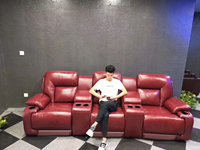 2026 Neuer Lieferant Bestseller Freizeit Verstellbarer Echtleder Elektrischer Privatkino-Liegesessel Heimkino-Sofa