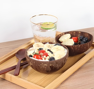 Meilleures ventes 2026 Bols en coque de noix de coco avec cuillère, haute qualité, logo personnalisé, faits main, écologiques, design classique, pour fêtes, Eco2go Vietnam - Product Image 4