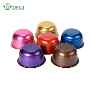 150ml muffin <span class=keywords><strong>silicone</strong></span> mini fromage feuille d'aluminium tasse à gâteau rond jetable ustensiles de cuisson - Product Image 4