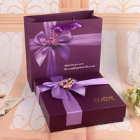 Leere Blaue Valentinstag-Geschenkbox mit Individuellem Logo Luxuriöse Verpackungstasche Recycelbare Weihnachts-Süßigkeiten-Schokoladen-Verpackung Papierbox