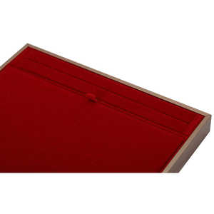 Light Luxury <b>Red</b> Velvet Lining Customizable Color Modern Stylish Handmade Jewelry Storage Display Tray European Ornament Tray - Product Image 3