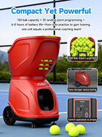 Máquina de Tenis Profesional con APP e IA, Robot de Tenis con Gran Capacidad de Pelotas y Ejercicios Personalizados para Entrenamiento en Clubes y Academias