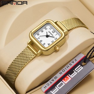 Montre-bracelet à quartz carrée mini élégante et vintage Sanda 1120 pour femme, montre quotidienne minimaliste et tendance pour femme - Product Image 4