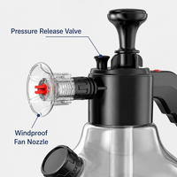 Pulvérisateur pneumatique portatif 3L professionnel pour lavage de vélos et voitures, pulvérisateur à pression multifonctionnel, bouteille à pompe manuelle