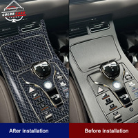 Top qualité sans bulles d'air 2D 3D 4D 5D 6D 7D brillant noir corps complet autocollant de voiture Film Auto noir en Fiber de carbone PET Wrap vinyle rouleau