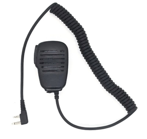 Microphone filaire étanche KMC-26 avec prise XLR courbée et haut-parleur standard pour talkie-walkie Yaesu Vertex IC-OM V8 <span class=keywords><strong>V85</strong></span> F21 F20 - Product Image 1
