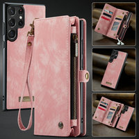 CaseMe 2024 étui en cuir pour Samsung S24 S23 S22 ultra étui portefeuille à fermeture éclair pour Samsung Galaxy S24 S23 S21 Plus Note 20