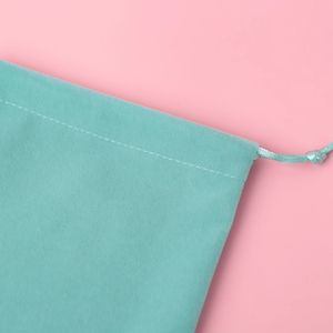 カスタムロゴスクリーンプリントブラックベルベットポーチ巾着ジュエリーバッグメガネバッグギフトポーチ - Product Image 6