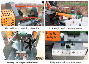Hystrong 20 Ton Maquinaria forestal fuego procesador de madera divisor de registro automático procesador de <span class=keywords><strong>leña</strong></span> para la venta en Australia - Product Image 4