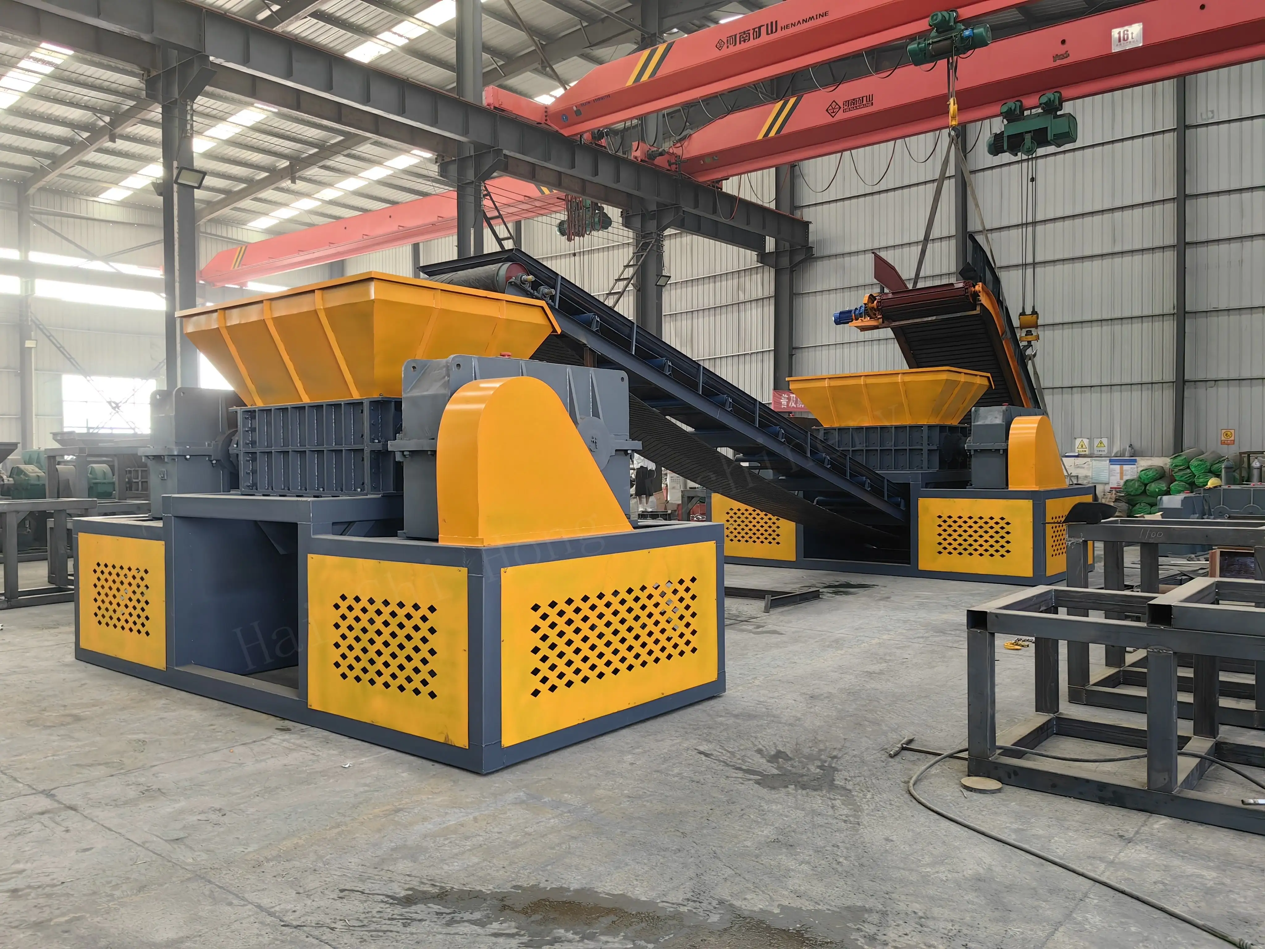 2 As Schroot Shredder Machine Afval Metalen Chip Crusher Kleine Auto 'S Motor Onderdelen Shredder