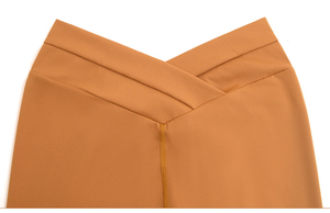 YIYI pas de chameau orteil contrôle du ventre sport Fitness collants haute élastique beurre tissu <span class=keywords><strong>pantalon</strong></span> taille croisée entraînement Yoga femmes Leggings - Product Image 2