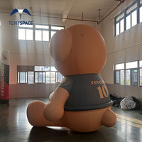 Modèles de dessins animés gonflables sur mesure, enseignes publicitaires gonflables avec logo pour la décoration extérieure de pelouse, promotion