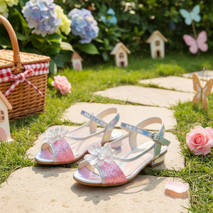 Sandalias Premium Coreanas OZKIZ F25 para Niñas, Punta Abierta con Decoración Floral, Transpirables, Moda de Verano para Niñas de 2 a 6 Años, Venta al Por Mayor - Product Image 3