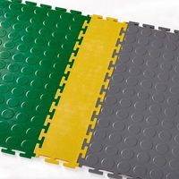 Ineinandergreifende Modulare Garagenboden-Fliesen, Rutschfeste Diamantplatten-PVC-Matten für Werkstatt, Lager, Geräteraum