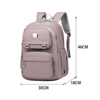 Sac à dos de style coréen britannique grande capacité pour étudiants, sac à dos décontracté imperméable pour ordinateur portable pour femmes et hommes