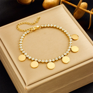 European American Style Double Layer Charm Bracelet Zinc Alloy Star Moon Lightning Pendant Women's Jewelry Gift - Product Image 2