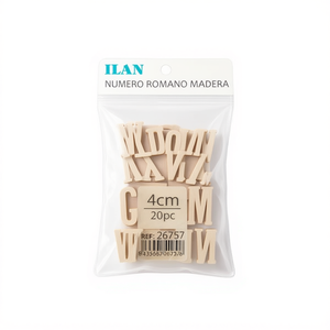 Numeri Romani in Legno Ilan 4cm 20pz per Orologi e Decorazioni - Product Image 2