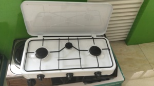 Brûleur à gaz Triple 4 pouces de grande qualité, réchaud de camping en émail - Product Image 3
