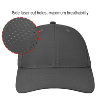 Gorras Ecológicas Sostenibles, Gorra de Béisbol de Algodón con Corte Láser, Ventilada y Ligera, Gorra de Béisbol Personalizada de 6 Paneles