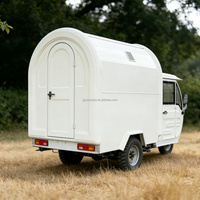 Nouveau Tricycle Électrique Food Truck Homologué pour la Vente Ambulante – Camion de Restauration Rapide, Barbecue, Glaces, Café, Bière en Acier Inoxydable