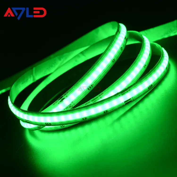 Popular Multicolor Smart Waterproof Flexible Dotless COB Led Strip Lights 840 Chips 24v 5m Rgb Led Strip Light