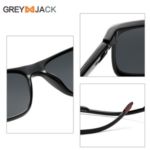 Gafas de Sol Polarizadas para Hombre Greyjack, Marco Negro de PC, Lentes TAC con Protección UV400, Visión Nocturna para Conducir, Pescar y Uso en Exteriores - Product Image 1