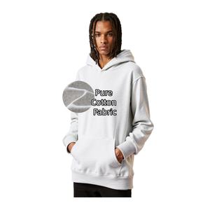 Sudadera con Capucha TKAN53D para Hombre, de Poliéster/Algodón, Talla Grande, Ecológica, Otoñal, Casual, Lisa, al por Mayor, con Bordado 3D Personalizado - Product Image 1