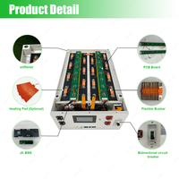 Kits de boîtier de batterie Lifepo4 Xiho V2 51.2V 48V 16S1P 314Ah 280Ah pour pack de batterie lithium-ion 15kWh avec BMS JK PACE