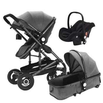Factory Hot selling baby stroller Baby Car Seat And Strollers & 3 En 1 Foldable Baby Stroller 3 In 1 With Car Seat fast delivery