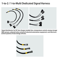 IP67 Waterproof Y Splitter Multi Core Signal Sensor Wiring Harness 1 ke 2 Kabel Perakitan untuk Otomasi Industri
