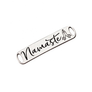 Di modo braccialetto fatto a mano tag maker custom design decorazione smalto charms <span class=keywords><strong>nome</strong></span> per gli uomini braccialetto - Product Image 2