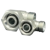 Conector Hidráulico de Unión de Conversión Giratoria de Ángulo Recto con Cable Interior y Exterior de Tipo de Férula Única Estándar Eaton 2C9