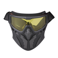 Écran facial complet de protection tactique pour le tir, en polycarbonate de 3,1 mm d'épaisseur, anti-buée, anti-impact