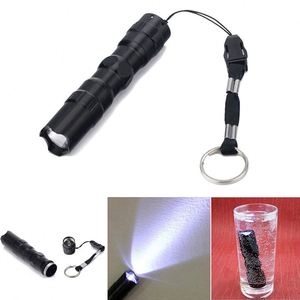 ไฟฉายพกพาขนาดเล็ก LED ตัวเรือนอะลูมิเนียมอัลลอยด์แบบกำหนดเอง ไฟฉายกันน้ำสำหรับใช้งานกลางแจ้ง สว่างพิเศษ ใช้พลังงานจากแบตเตอรี่ AA - Product Image 3