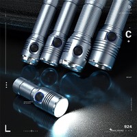 Mini linterna táctica LED linterna recargable T6 linterna de bolsillo súper brillante resistente al agua 2 modos para acampar senderismo