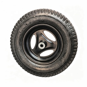Heavy Duty 16inch Llanta Completa <strong>Wheels</strong> for Wheelbarrow 4.00-8 Tire Garden 8inch Triangle Metal Rim Pneumatic Rubber air <strong>Wheel</strong> - Product Image 1