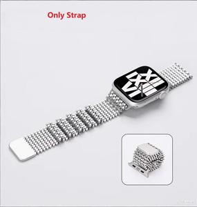 Bracelet de montre en acier inoxydable en gros pour Apple Watch Ultra 49mm SE 44mm S1-9 CHARM avec fermoir magnétique - Product Image 1