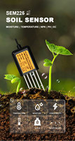 SENTEC SEM225 7-in-1 Bodensensor IP68 Hochpräzise RS485 4-20mA Feuchtigkeits-, Temperatur-, EC-, PH-, NPK-Messgerät für Landwirtschaft und Gewächshäuser