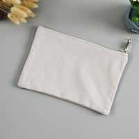 Trousse à crayons en toile tendance pour étudiants avec fermeture éclair, pochette de rangement cosmétique personnalisée, sac rectangulaire