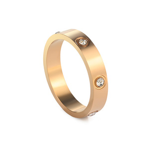 Gran oferta 5A Zirconia 18K oro rosa oro plateado Acero inoxidable <span class=keywords><strong>amor</strong></span> <span class=keywords><strong>amistad</strong></span> anillo para fiesta <span class=keywords><strong>de</strong></span> compromiso regalos <span class=keywords><strong>de</strong></span> cumpleaños - Product Image 1
