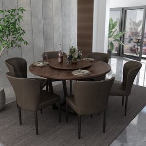 <span class=keywords><strong>Mesa</strong></span> de comedor redonda de madera escandinava, <span class=keywords><strong>4</strong></span> <span class=keywords><strong>sillas</strong></span>, <span class=keywords><strong>precio</strong></span>, restaurante - Product Image 6