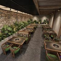 Tables et chaises de restaurant pour hotpot, mobilier commercial, sièges en banquette avec tables de cuisson sans fumée – Vente chaude