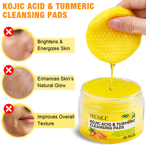 Lingettes Démaquillantes et Nettoyantes Visage YECUCE, Disques Nettoyants Exfoliants à l'Acide Kojique et au Curcuma - Product Image 3