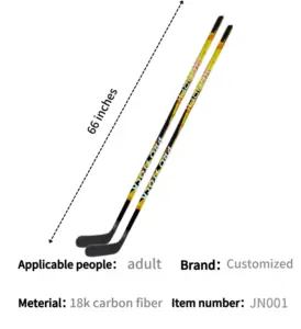 Penjualan paling laris stik hoki es komposit karbon kotak pengiriman kunci Kanada Magnesium A logam dapat tongkat hoki dari Tiongkok